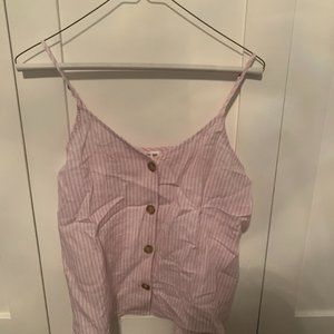 Womens BP Pink Striped Tank